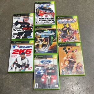 Lot of 7 Xbox Games – NFS Underground 2, NASCAR, NHL 2K3, MotoGP, MLB + More
